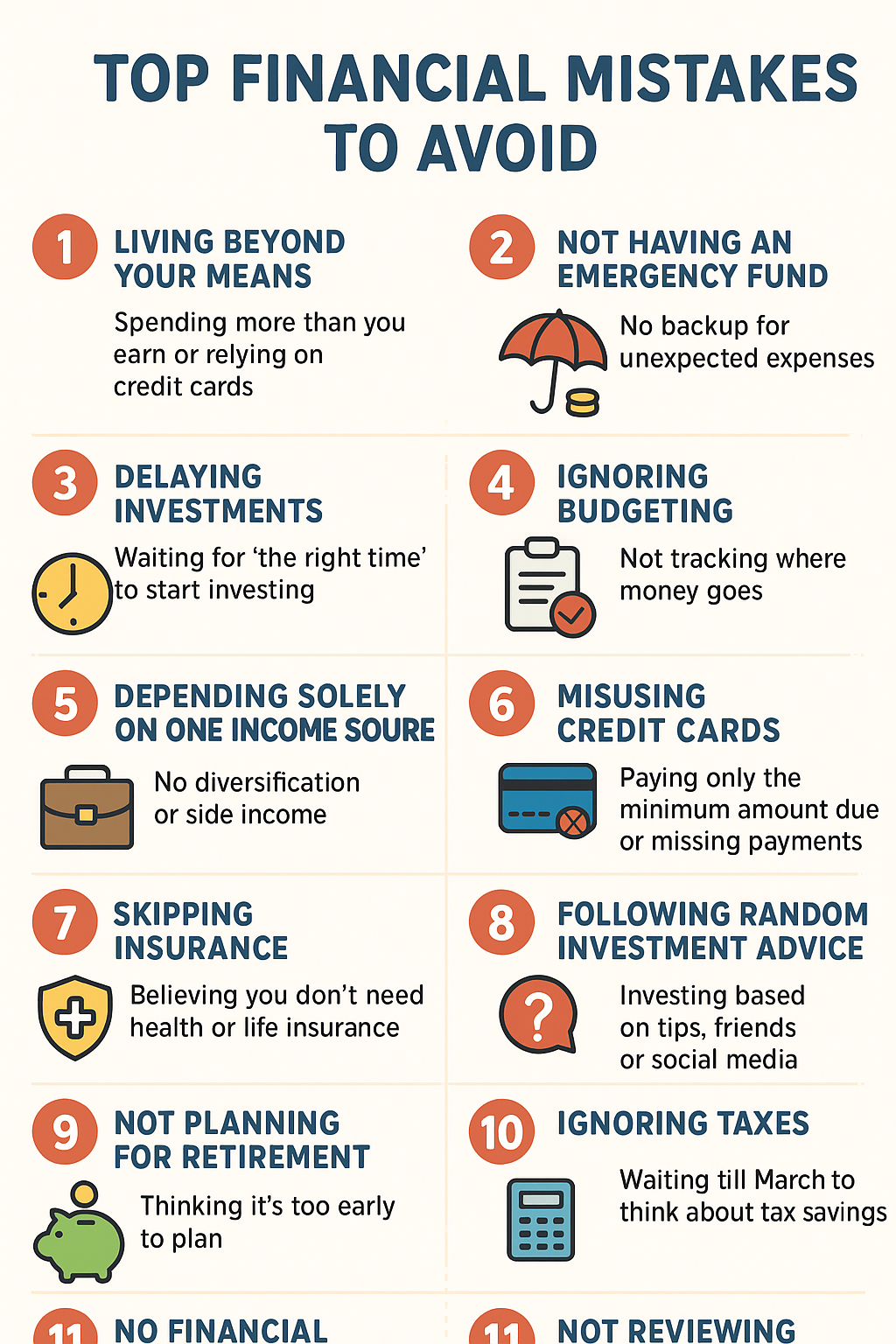 top financial mistakes to avoid